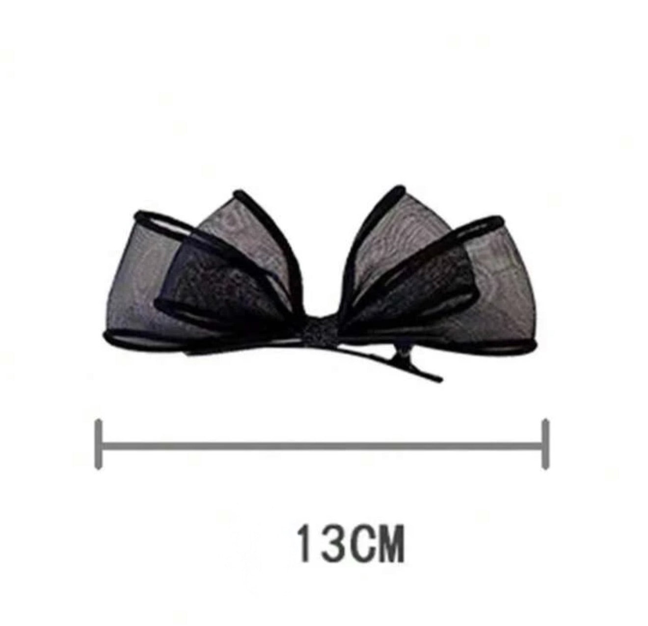 Midnight Sheer Bow