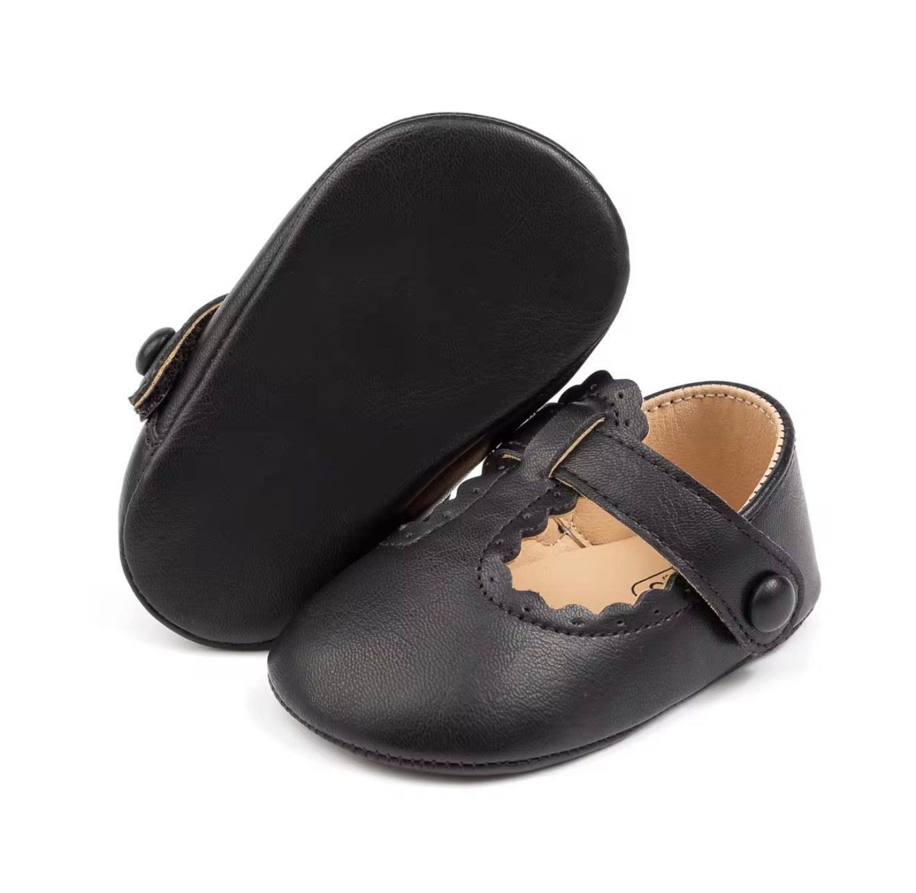 Scallop Mary Janes Babies