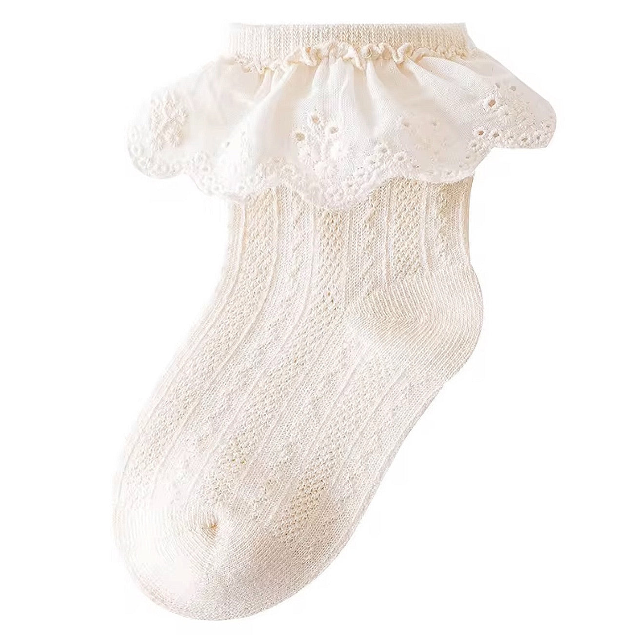 Princess Frill Mesh Socks