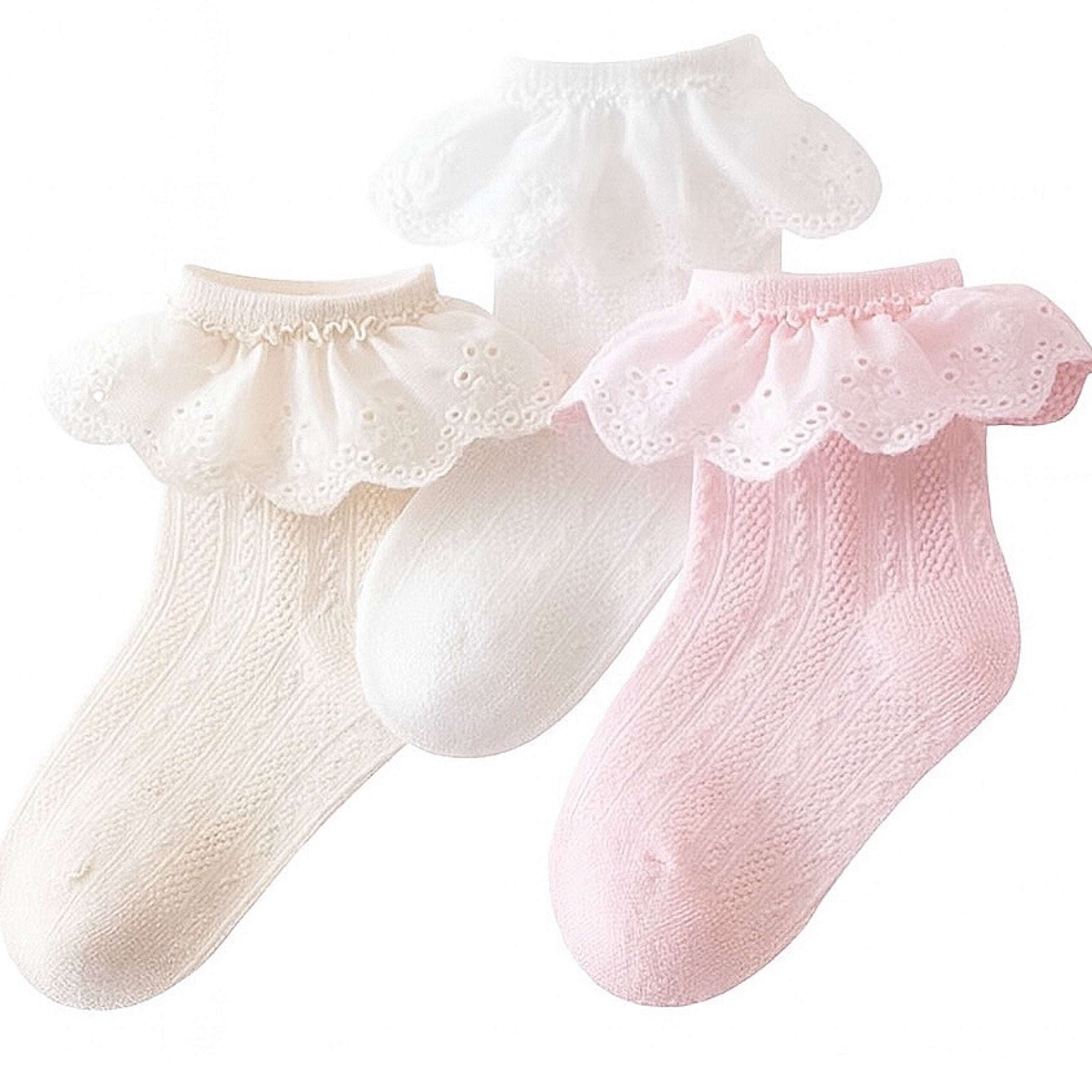 Princess Frill Mesh Socks