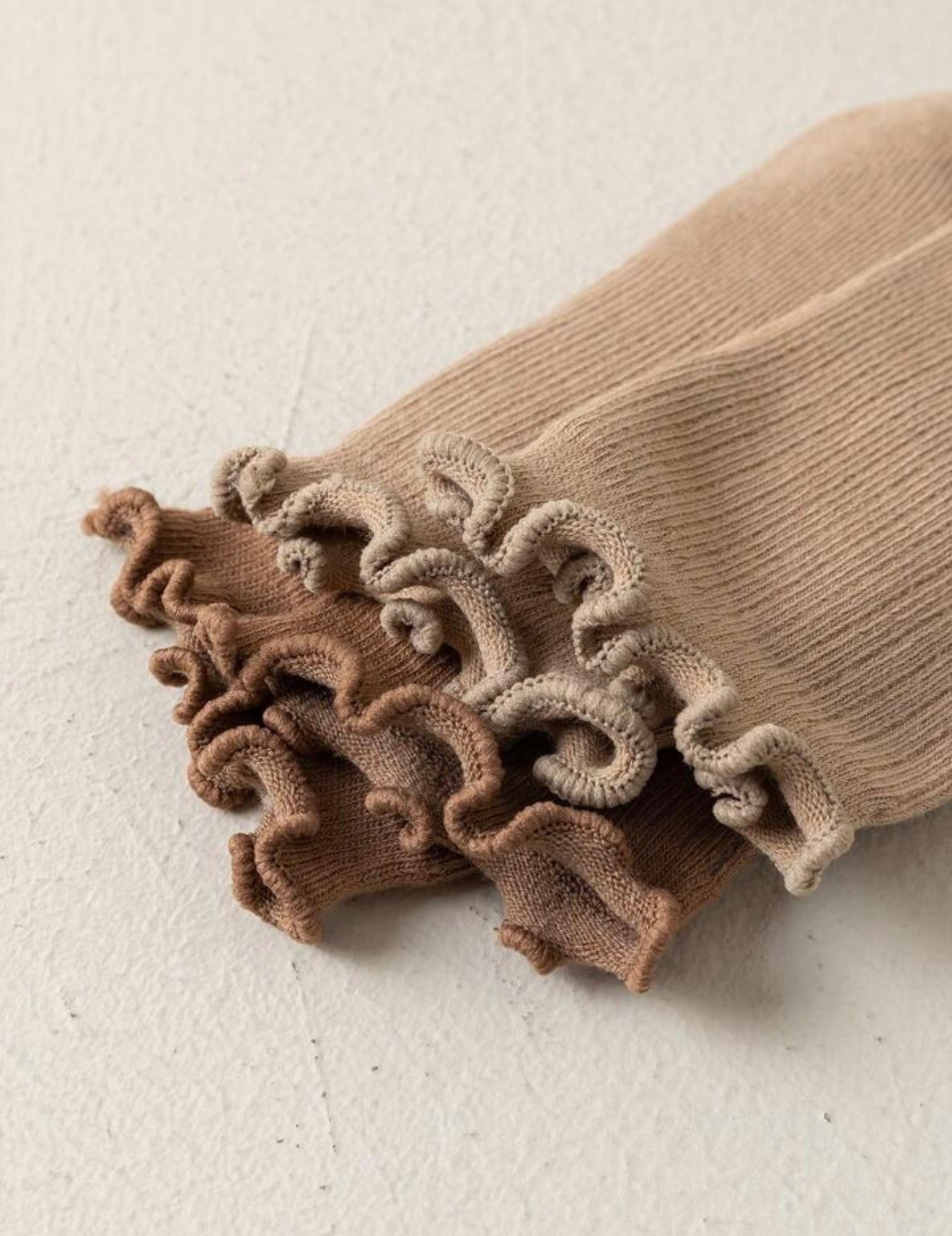 Ruffle Rib Socks
