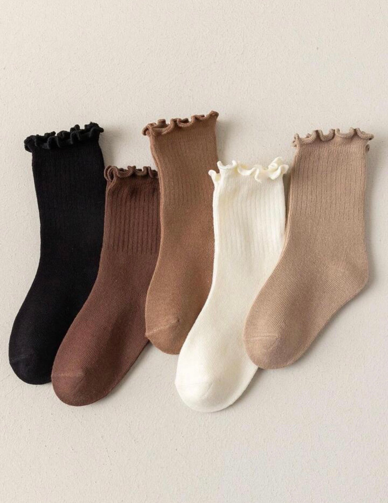 Ruffle Rib Socks