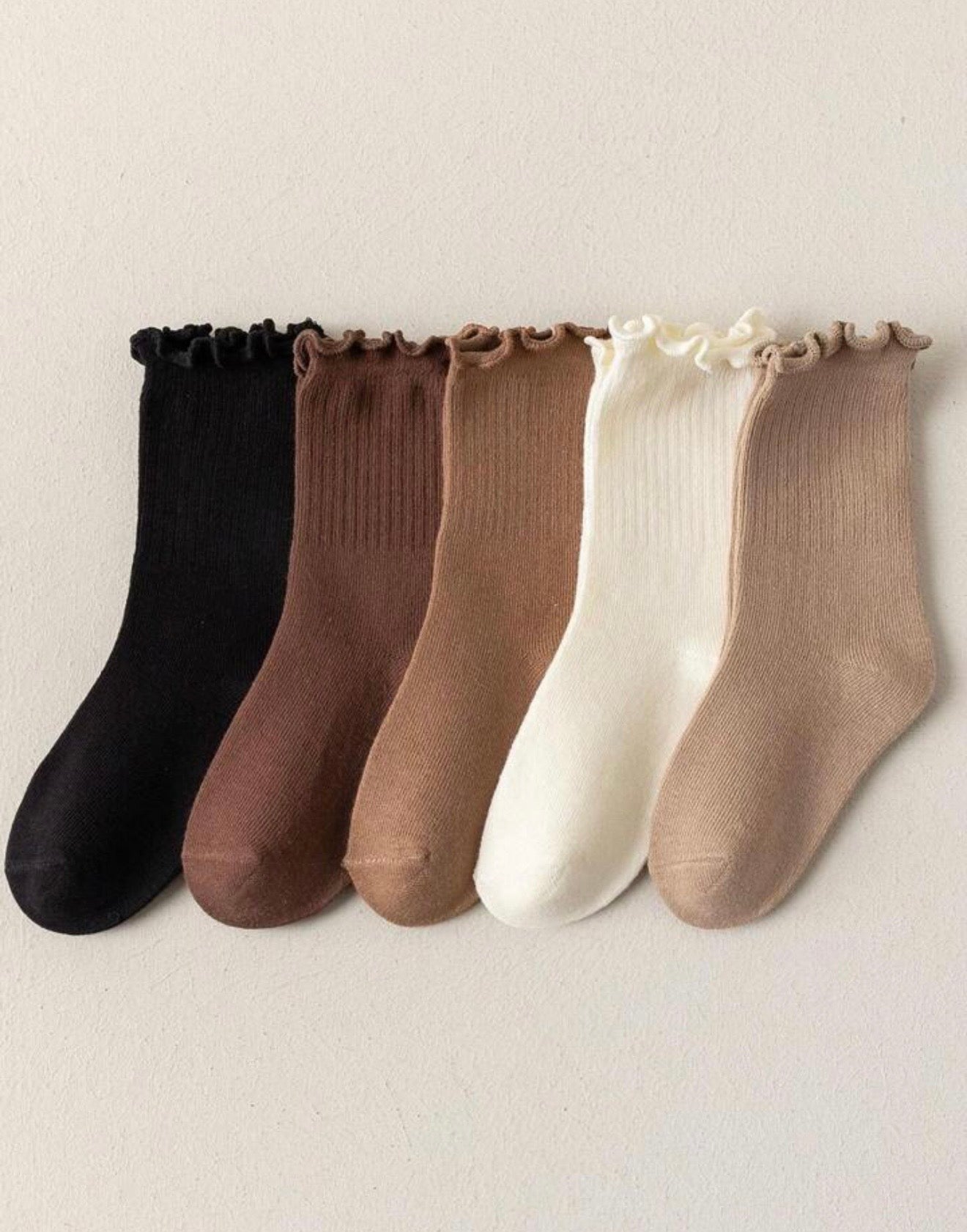 Ruffle Rib Socks